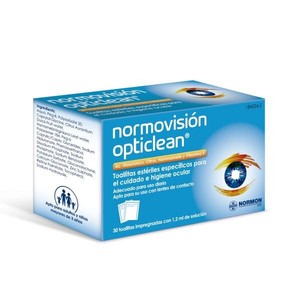 NORMOVISION OPTICLEAN 30 TOALLITAS
