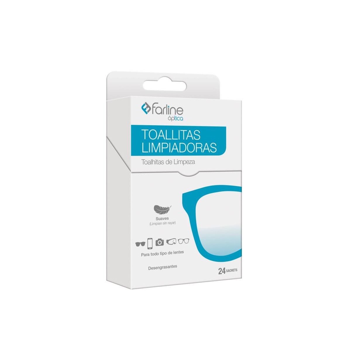 FARLINE TOALLITAS LIMPIAGAFAS 12 TOALLITAS