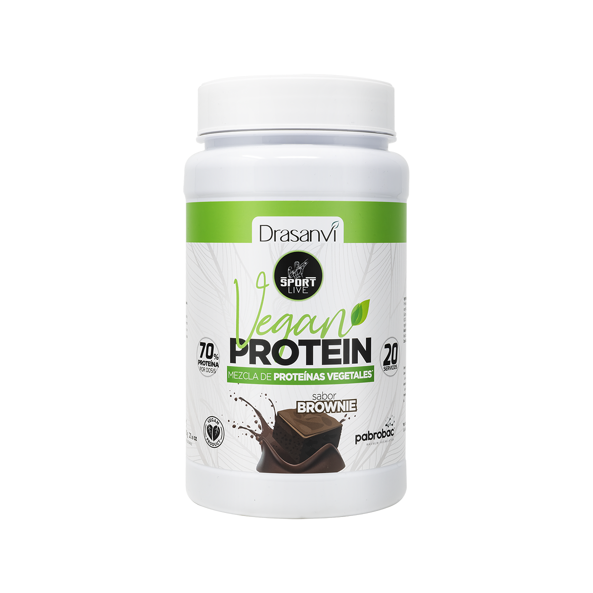 DRASANVI PROTEINA VEGANA SABOR BROWNIE 600 GR