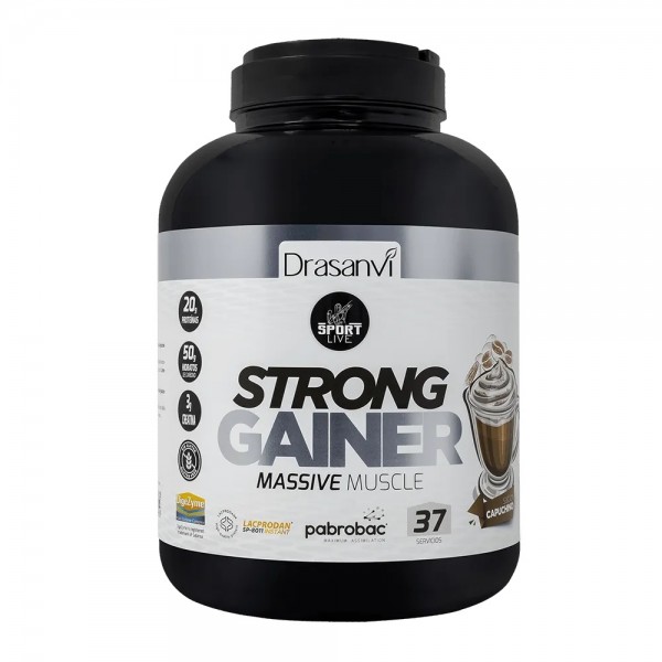 DRASANVI STRONG GAINER MASSIVE MUSCLE SABOR CAPUCHINO 3KG